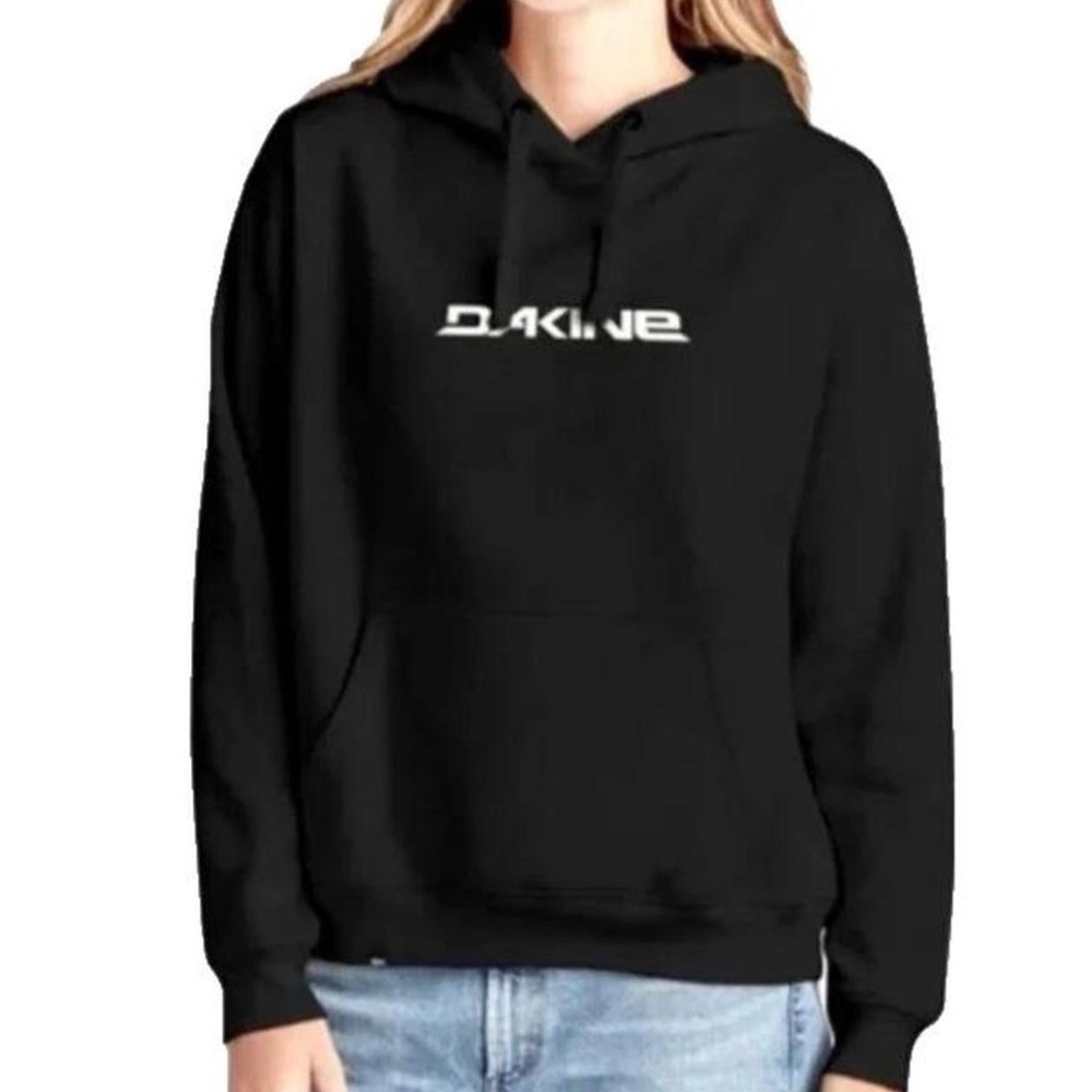 NWT Dakine Canyon Hoodie Black Logo Graphic Sweatshirt W363DAK0002 Womens Medium